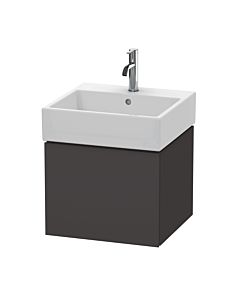 Duravit L-Cube vanity unit LC617408080 48.4 x 45.9 cm, graphite super matt, 2000 pull-out, wall-hung
