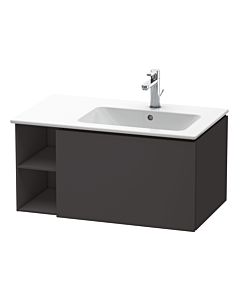 Duravit L-Cube vanity unit LC619208080 82x48.1x40cm, 2000 pull-out, basin on the right, graphite super matt
