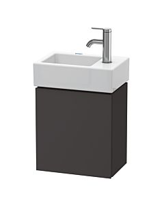 Duravit L-Cube vanity unit LC6293R8080 36.4x24.1x40cm, wall-hung, door on the right, graphite super matt