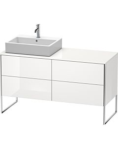 Duravit XSquare Waschtisch-Unterschrank XS4923L8585 1400x538x548mm, 4 Auszüge, links, weiß hochglanz