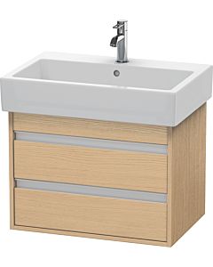 Ketho Duravit vasque KT662403030 65 x 44 cm, chêne naturel, 2 tiroirs, suspendu