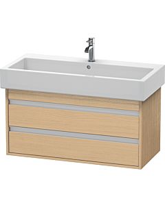 Duravit Ketho Waschtisch-Unterschrank KT663803030 95 x 44 cm, Eiche natur, 2 Schubkästen, wandhängend