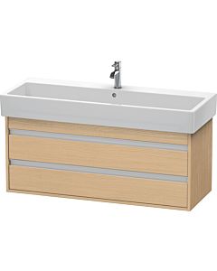 Ketho Duravit vasque KT663903030 115 x 44 cm, chêne naturel, 2 tiroirs, suspendu