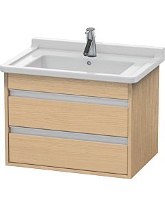 Duravit Ketho vanity unit KT664303030 65 x 45.5 cm, natural oak, 2 drawers, wall-hung