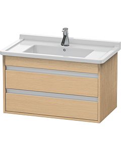 Ketho Duravit vasque KT664403030 80 x 45,5 cm, chêne naturel, 2 tiroirs, suspendu