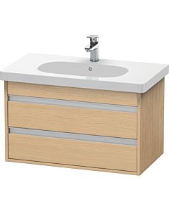 Ketho Duravit vasque KT664703030 80 x 45,5 cm, chêne naturel, 2 tiroirs, suspendu