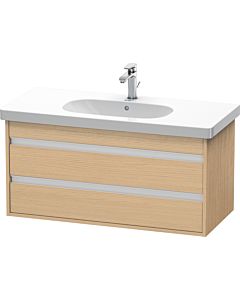 Ketho Duravit vasque KT664803030 100 x 45,5 cm, chêne naturel, 2 tiroirs, suspendu