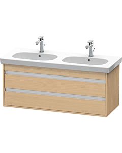 Duravit Ketho Waschtisch-Unterschrank KT664903030 115 x 45,5 cm, Eiche natur, 2 Schubkästen, wandhängend