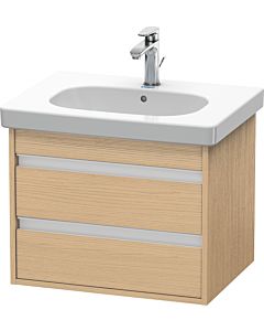 Duravit Ketho vanity unit KT665003030 60 x 45.5 cm, natural oak, 2 drawers, wall-hung