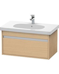 Duravit Ketho vanity unit KT666703030 80 x 45.5 cm, natural oak, 2000 pull-out, wall-hung