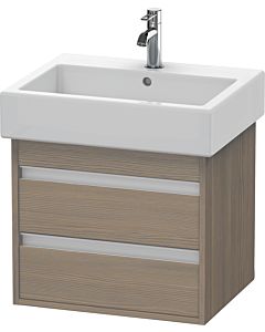 Duravit Ketho Waschtisch-Unterschrank KT663603535 55 x 44 cm, Eiche terra, 2 Schubkästen, wandhängend