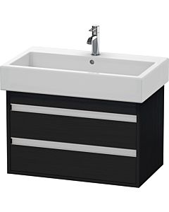 Duravit Ketho Waschtisch-Unterschrank KT663701616 75 x 44 cm, Eiche schwarz, 2 Schubkästen, wandhängend