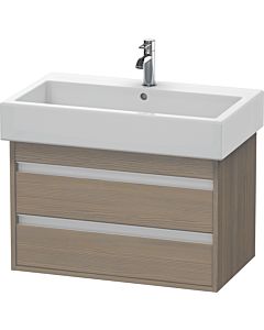 Ketho Duravit vasque KT663703535 75 x 44 cm, chêne terra, 2 tiroirs, suspendu