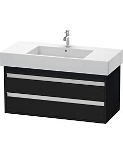 Ketho Duravit vasque KT664101616 100 x 45,5 cm, chêne noir, 2 tiroirs, suspendu