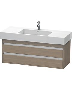 Duravit Ketho Waschtisch-Unterschrank KT664203535 120 x 45,5 cm, Eiche terra, 2 Schubkästen, wandhängend