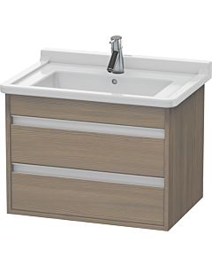 Duravit Ketho vanity unit KT664303535 65 x 45.5 cm, terra oak, 2 drawers, wall-hung