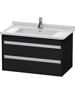 Ketho Duravit vasque KT664401616 80 x 45,5 cm, chêne noir, 2 tiroirs, suspendu