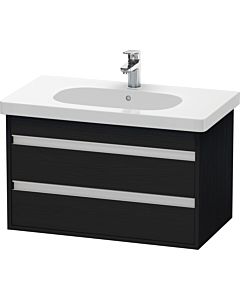 Duravit Ketho vanity unit KT664701616 80 x 45.5 cm, black oak, 2 drawers, wall-hung