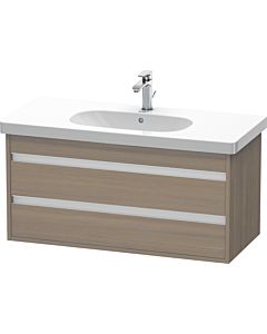 Duravit Ketho Waschtisch-Unterschrank KT664803535 100 x 45,5 cm, Eiche terra, 2 Schubkästen, wandhängend