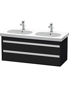 Duravit Ketho vanity unit KT664901616 115 x 45.5 cm, black oak, 2 drawers, wall-hung