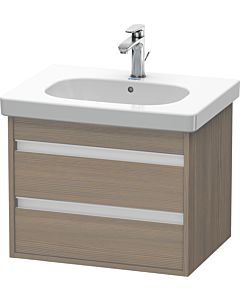 Duravit Ketho Waschtisch-Unterschrank KT665003535 60 x 45,5 cm, Eiche terra, 2 Schubkästen, wandhängend