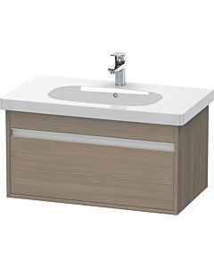 Duravit Ketho vanity unit KT666703535 80 x 45.5 cm, terra oak, 2000 pull-out, wall-hung