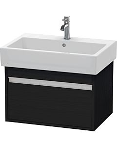 Duravit Ketho vanity unit KT668401616 65 x 44 cm, black oak, 2000 pull-out, wall-hung
