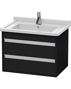 Duravit Ketho vanity unit KT664301616 65 x 45.5 cm, black oak, 2 drawers, wall-hung
