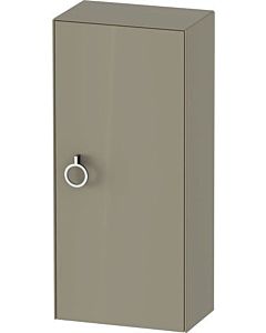 Duravit White Tulip Halbhochschrank WT1323RH2H2 40 x 24 cm, Steingrau Hochglanz, 1 Türe rechts mit Griff, 2 Glasfachböden