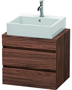 Duravit DuraStyle vasque DS530502121 60 x 47,8 cm, noyer foncé, pour console, 2 tiroirs