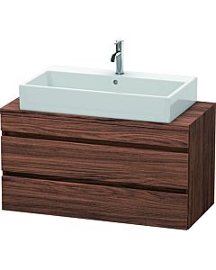 Duravit DuraStyle vasque DS530902121 100 x 47,8 cm, noyer foncé, pour console, 2 tiroirs
