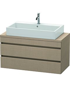 Duravit DuraStyle Waschtisch-Unterschrank DS530907575 100 x 47,8 cm, leinen, für Konsole, 2 Schubkästen
