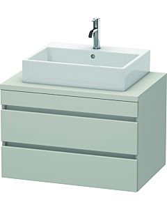 Duravit DuraStyle vasque DS531700707 80 x 54,8 cm, gris béton mat, pour console, 2 tiroirs