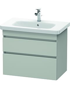 Duravit DuraStyle vasque DS648100707 73 x 44,8 cm, gris béton mat, 2 tiroirs, suspendu