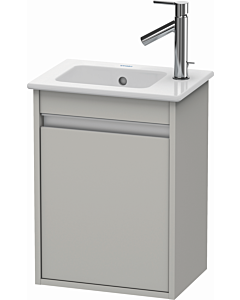 Duravit Ketho vanity unit KT6417R0707 40x28.5x55cm, wall-hung, door on the right, concrete gray matt