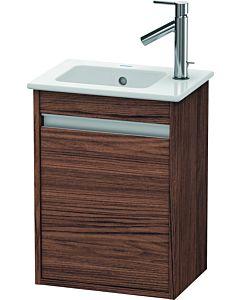 Duravit Ketho Waschtisch-Unterschrank KT6417L2121 40x28,5x55cm, wandhängend, Tür links, nussbaum dunkel