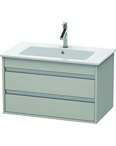 Duravit Ketho Waschtisch-Unterschrank KT642900707 80 x 47,5 cm, betongrau matt, 2 Schubkästen, wandhängend