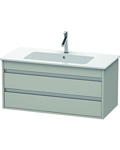 Ketho Duravit vasque KT643000707 100 x 47,5 cm, gris béton mat, 2 tiroirs, suspendu