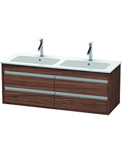 Duravit Ketho vanity unit KT643302121 127x47.5x48cm, 4 drawers, wall-hung, dark walnut