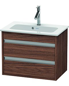Ketho Duravit vasque KT645202121 60 x 38,5 cm, noyer foncé, 2 tiroirs, suspendu