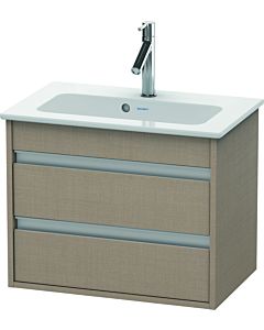 Ketho Duravit vasque KT645207575 60 x 38,5 cm, lin, 2 tiroirs, suspendu