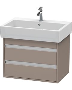 Duravit Ketho Waschtisch-Unterschrank KT662404343 65 x 44 cm, basalt matt, 2 Schubkästen, wandhängend