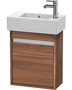 Ketho Duravit vasque KT6629L7979 45x22,5x55cm, suspendu, porte à gauche, noyer naturel