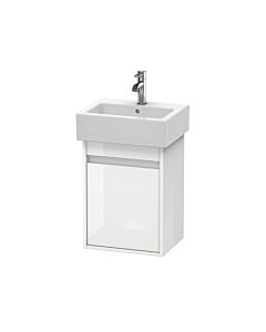 Ketho Duravit vasque KT6630R2222 40x32x55cm, suspendu, porte à droite, blanc brillant