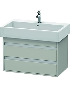 Duravit Ketho Waschtisch-Unterschrank KT663700707 75 x 44 cm, betongrau matt, 2 Schubkästen, wandhängend