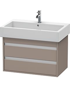 Duravit Ketho Waschtisch-Unterschrank KT663704343 75 x 44 cm, basalt matt, 2 Schubkästen, wandhängend