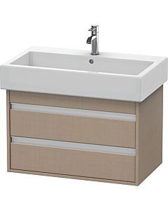 Duravit Ketho Waschtisch-Unterschrank KT663707575 75 x 44 cm, leinen, 2 Schubkästen, wandhängend