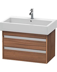 Duravit Ketho Waschtisch-Unterschrank KT663707979 75 x 44 cm, nussbaum natur, 2 Schubkästen, wandhängend