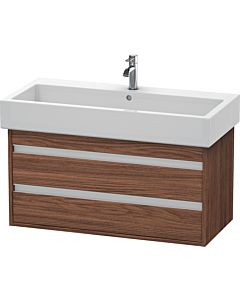 Duravit Ketho Waschtisch-Unterschrank KT663802121 95 x 44 cm, nussbaum dunkel, 2 Schubkästen, wandhängend
