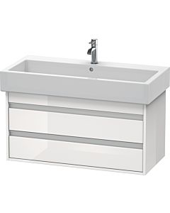 Duravit Ketho Waschtisch-Unterschrank KT663802222 95 x 44 cm, weiß hochglanz, 2 Schubkästen, wandhängend